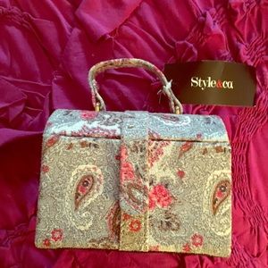Very cute NWT silver paisley design jewelry box.
